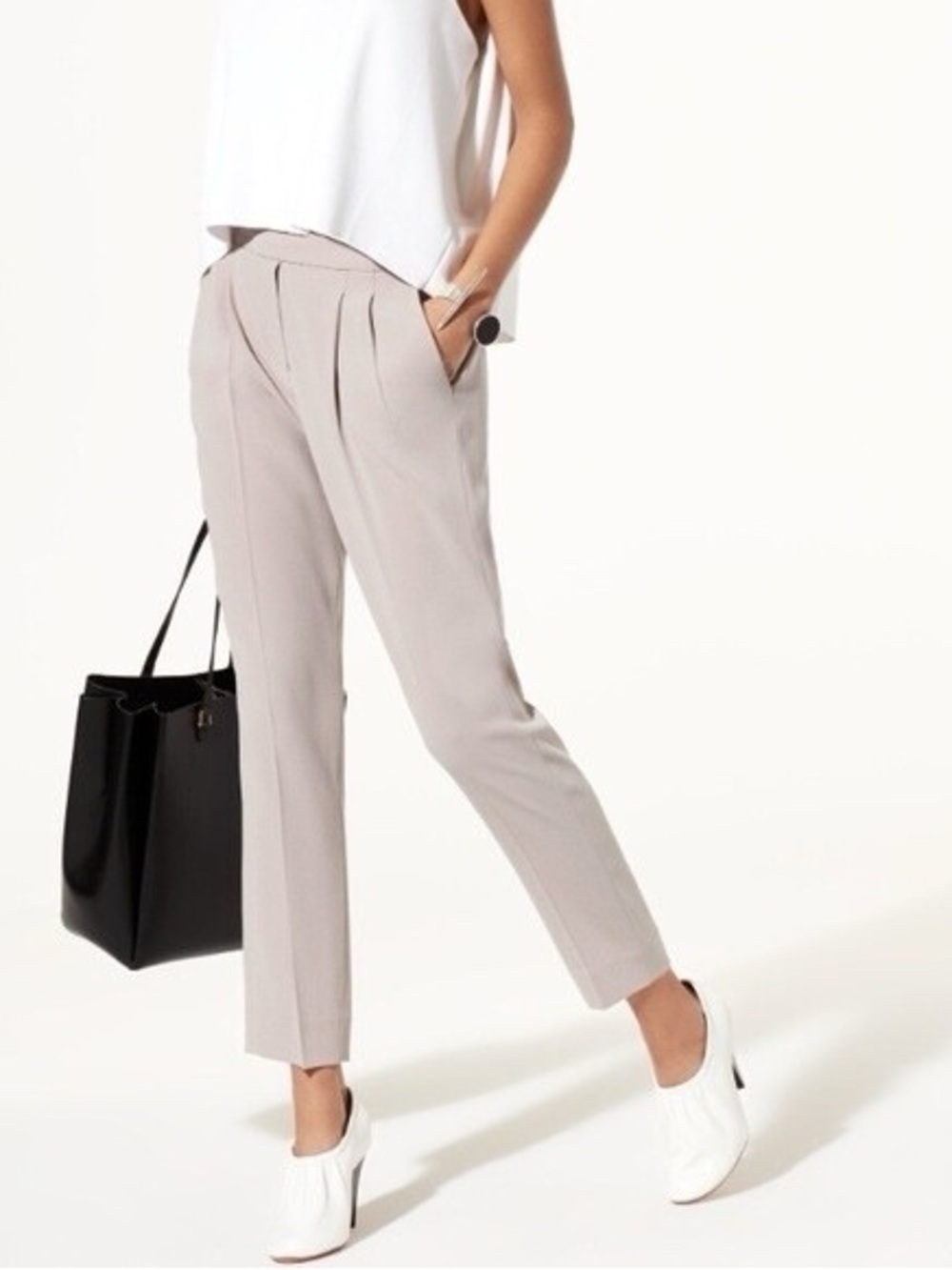 Aritzia BABATON Cohen Pant Light Ashen Size 2 cropped